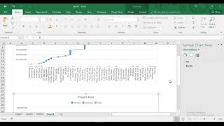 Creating a Waterfall Chart in Excel from result of Primavera P6 [upl. by Avin759]