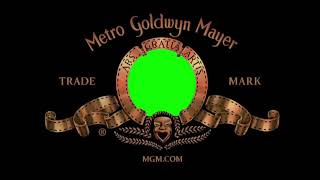 Metro Goldwyn Mayer MGM LION INTRO GREEN SCREEN [upl. by Edlitam]