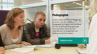 Inholland  Pedagogiek Studenten en docenten over de opleiding [upl. by Sybyl252]