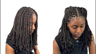 Passion Twists Tutorial  Easy Protective Natural Hairstyle [upl. by Neau10]