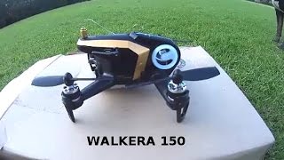 Walkera Rodeo F150 150  Maiden Acro Flight  Stabilised  Acro Flips Plenty of Crashes [upl. by Eelam]