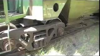 Rerailing a covered hopper [upl. by Narra770]