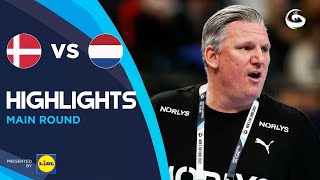 Denmark vs Netherlands  Highlights  Mens EHF EURO 2022 [upl. by Kcirddot578]