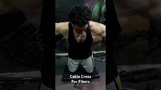 Cable Cross for Chest fibers motivation gym bodybuilding shorts short shortvideo [upl. by Zea169]