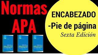 Encabezado y número de página en APA Normas 6ta Edición 2019 [upl. by Neneek]