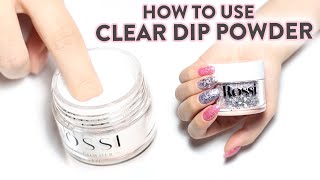 How to Perfect your Clear Dip Powder Application 💅 [upl. by Venu320]