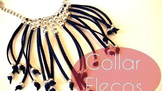 Abalorios Manualidades  Collar con flecos [upl. by Hedve]