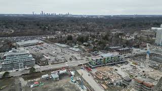 Mississauga Port Credit  Brightwater Development  Aerial view January 21st 2023 [upl. by Mira]