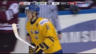 IIHF World U20 Championship 2013 Latvia  Sweden [upl. by Ruff]