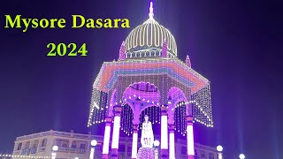 Mysore Dasara Lighting 2024Awesome experience on day 1 of lightingMysore dasara day 110 [upl. by Nnaegroeg]