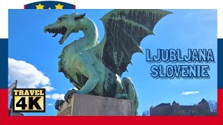 Slovénie 🇸🇮  La Capitale Ljubljana  Visite Complète de la Ville  Lieux Importants à Voir [upl. by Riay339]