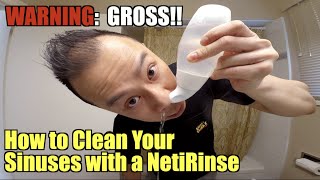 How to use a NetiRinse to clean out your nose GROSS [upl. by Clem]