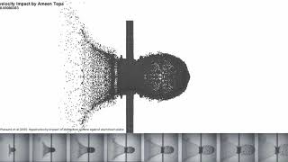 Hypervelocity Impact Simulation vs Experiment [upl. by Boswell]