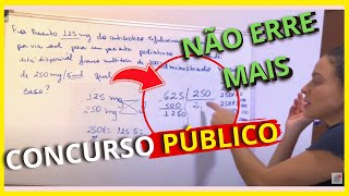 Desvendando Segredos do Cálculo de Medicação Dicas Essenciais para passar em um Concurso Público [upl. by Kcirdnekel324]