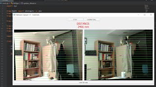 Depth Estimation using Stereo Cameras  Python  OpenCV  PyQT [upl. by Evey]