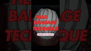 Head bandage technique  capeline by one bandage  shorts bandage firstaid [upl. by Delcina]