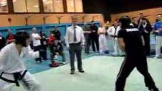 ITF TaekwonDo vs Kickboxing MMA stand up [upl. by Bertrando374]