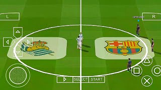 Real Sociedad vs Barcelona Gameplay eFootball PES 2025 PPSSPP [upl. by Nylhtac865]