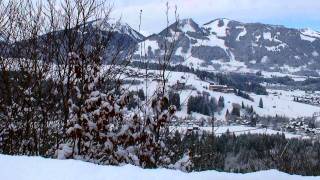 Langenwang Oberstdorf Winterwanderung Schöllanger Burgkirche Fischen [upl. by Drhacir906]