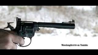 Russian Nagant M1895 762x38r gasseal revolver 600 framessec slow motion [upl. by Twelve]