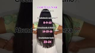 Calendario Lunar Noviembre 2024 cabello hair cortedecabello faseslunares longhair [upl. by Ativak695]