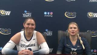 Wingate Volleyball Post Game Press Conference 9282024 [upl. by Nohtanhoj]