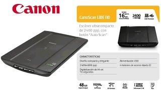 Canon LIDE 110 Scanner Driver Installation [upl. by Fry285]