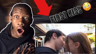 Sophie Fergi and Jentzen Ramirez FIRST KISS jrtimeREACTION [upl. by Alekal]