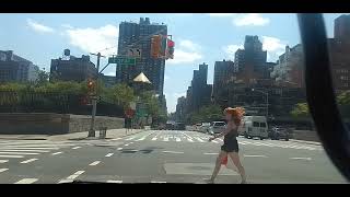 4k video drive new york manhattan to lga airport [upl. by Guyon]