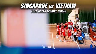 FOUR POINT GAME  SINGAPORE vs VIETNAM 13th ASEAN SCHOOL GAMES 2024 [upl. by Ixel]