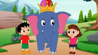 Hathi Raja Kahan Chale  हाथी राजा कहाँ चले  Nursery Rhymes  Kids Hindi Rhymes  Kiddychants [upl. by Doownil6]