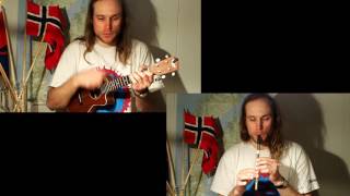 Norge i rødt hvitt og blått med ukulele og fløyte [upl. by Valtin]