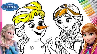 Disegno da colorare di Frozen per bambini [upl. by Nah]