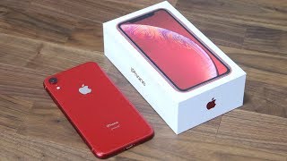 iPhone Xr Unboxing First Time Setup and Review Red Color [upl. by Kendy]