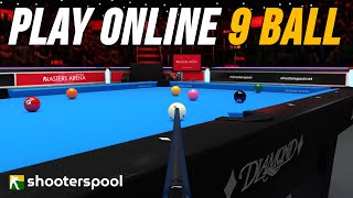 Play Online 9Ball with Worldwide Billiard Players  Gameplay Shooterspool [upl. by Enilhtak]