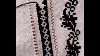 Cross stitch simple monochromic pattern for beginners [upl. by Giorgia842]