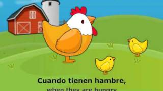 OnlineFreeSpanish  Los pollitos dicen  The Little Chicks [upl. by Aicilanna]