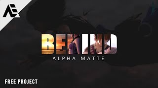 After Effects Tutorial Text Inside Video Alpha Matte Free Project [upl. by Frieder]