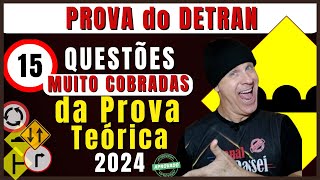 Simulado do DETRAN 2024 15 Questões do EXAME teórico do DETRAN PROVA legislação de trânsito 2024 [upl. by Ahtel]