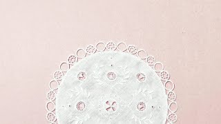 Hedebo Embroidery White Work Doily Making Hand Embroidery Doily 4 [upl. by Ekard]