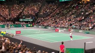 Djokovic VS Dimitrov PARIS 2019 Court Level [upl. by Rodolph]