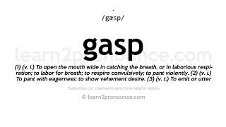 How to pronounce Gasp  English pronunciation [upl. by Nylissej]