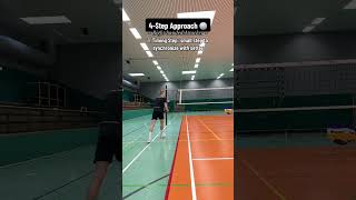 Volleyball 3Step and 4Step Approach 🏐🔥 volleyball [upl. by Wasserman]