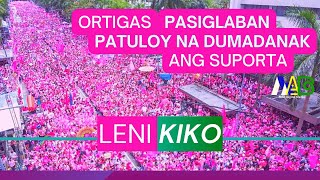 Leni Kiko Ortigas Pasig Laban Rally tanghali palang ay Puno na ang Emerald Avenue Aerial Footage 💓💯😍 [upl. by Almeeta301]