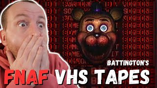 WATCHING Battingtons FNAF VHS Tapes for the FIRST TIME DISTURBING REACTION [upl. by Nigam]