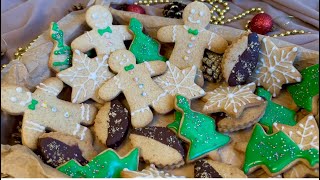 Biscuits de Noel  Biscuits Sablés Pain dEpices  Glaçage Royal Sans œuf  Recette Noël [upl. by Ynamrej]