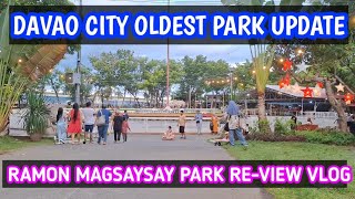 DAVAO CITY UPDATE  RAMON MAGSAYSAY PARK [upl. by Dearr]