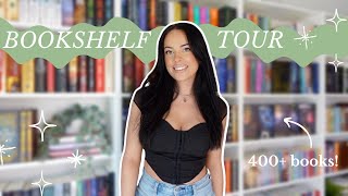 bookshelf tour 📖🤍✨ 400 books [upl. by Whitby626]