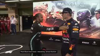 F1 Lewis Hamilton congratulate Max Verstappen [upl. by Edythe576]