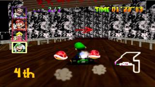 Mario Kart 64 High Resolution Texture Pack Gameplay 1080p [upl. by Eirtemed559]